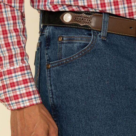 WRANGLER MEN'S PREMIUM PERFORMANCE ADVANCED COMFORT JEANS 46x30 - Picture 4 of 14